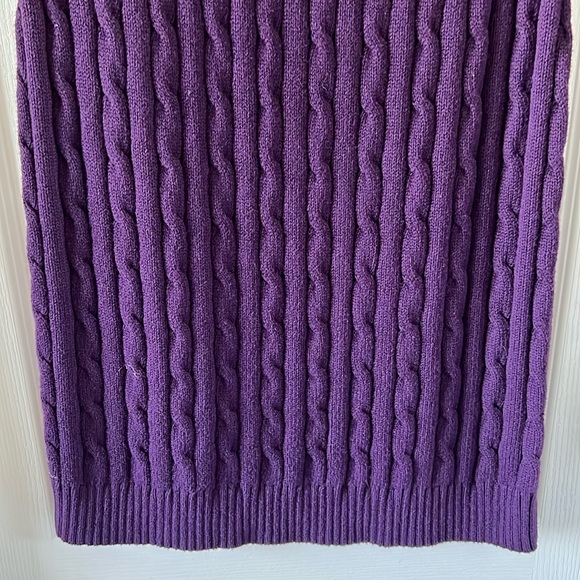 Ralph Lauren Purple Sweater Knit Dress NWT - Picture 3 of 9